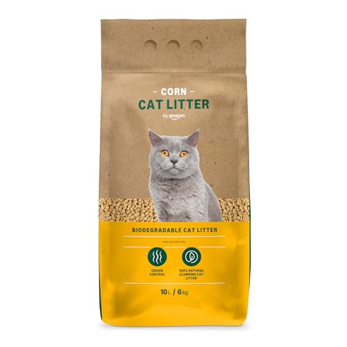 by Amazon Klumpende Mais-Katzenstreu, 10L (1er-Pack) (Zuvor eine Marke von Lifelong, gleiches Produkt)