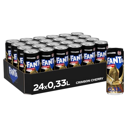 Fanta Apfel Kirsch - süßer Apfel-Geschmack trifft saure Kirsche - erfrischende Limonade in Einweg Dosen (24 x 330 ml)