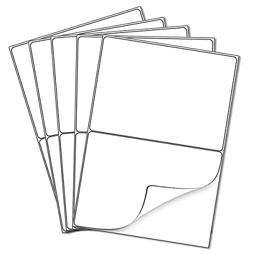 100 Blatt Universal Etiketten A4 Selbstklebend Versandetiketten Aufkleber 200 Stück 210 x 148 mm Adressetiketten Aufkleber - Geeignet für Laser/Tintenstrahl/Kopierergebrauch