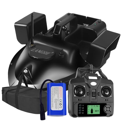 LANGSHI GPS Smart RC Köderboot 2kg Laden Auto Cruise Fernsteuerung 500M Entfernung Angeln Köderboot, 12000mah (S-V010)