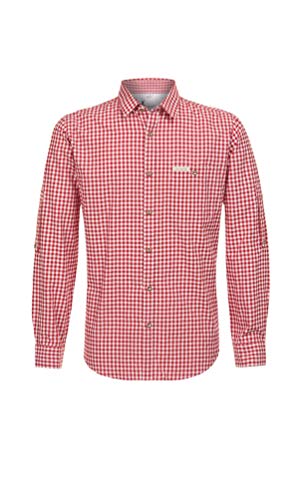 Stockerpoint Campos3 Herren Trachtenhemd, Rot, L