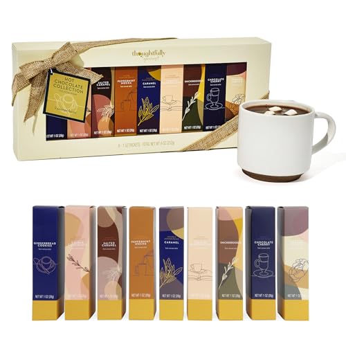 Thoughtfully Gourmet Kakao Geschenkset - 9 Sorten heiße Schokolade