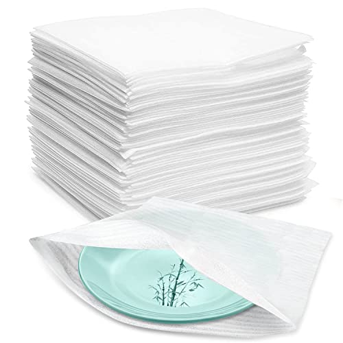 Verpackungsmaterial 100Stk Luftpolsterfolie Umzugskartons Schaumstoffverpackung Umzugsverpackung Umzugsmaterial Schaumfolie für Umzug Geschirr Lagerung (30cm*30cm)