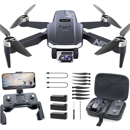 GPS Drohne mit Kamera 4K UHD für Erwachsene – 90 Min Flugzeit, lange Reichweite, Auto Return, automatisches Folgen, bürstenloser Motor, 5G FPV RC Quadcopter für Anfänger von NAFYRE N11 PRO