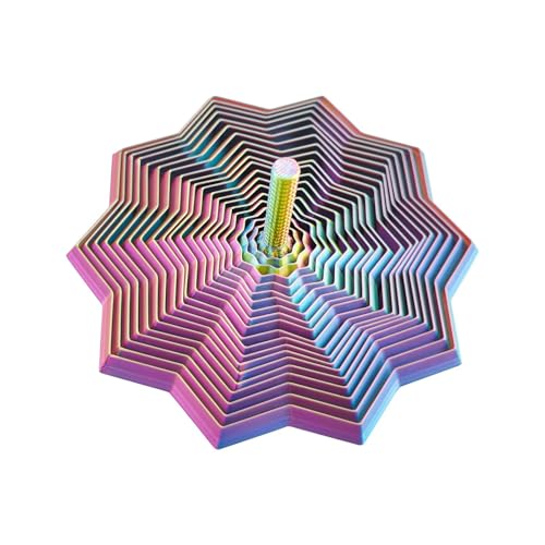 Fidget Toys, Anti Stress Spielzeug, Sensorik Spielzeug für Kinder, 3D Star Shaped Spiral Design zur Linderung von Angstzuständen, Gradient Fractal Fidget Toys Erwachsene, für Stresslinderung und Angst