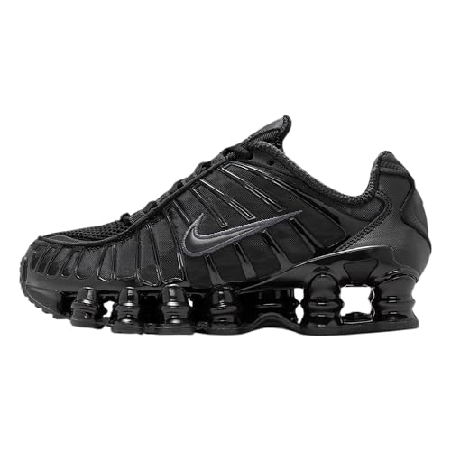 Nike Shox TL Big Kids' Shoes (Black/Metallic Hematite/Max Orange/Black), Schwarz/Metallic Hämatit/Max Orange/Schwarz, 36 EU