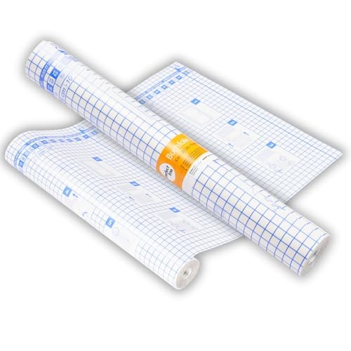 perfect line - Buchschutzfolie - 1 Rolle (5m x 30 cm) - selbstklebend - glasklar & zuschneidbar, ideal für Bücher, Hefte - robust & reißfest, Made in EU, für Schule & Zuhause