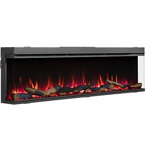 BALDERIA Athena 72 - Einbaukamin mit 3D LED Flammeneffekt und App Steuerung