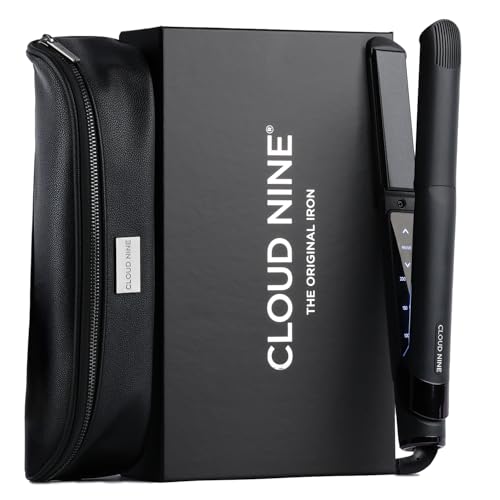 CLOUD NINE Original Glätteisen Geschenkset | Haarglätter mit Temperaturregelung 100–200°C | Revive Modus | Keramikplatten mit Serizit | Für glattes glänzendes Haar