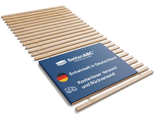 BettenABC - Rollrost Madera XXL - 100x200 cm - hergestellt aus massivem Buchenholz - hohe Stabilität - für alle Matratzen und Schlaftypen geeignet - einfache Montage & bis ca. 280 kg belastbar