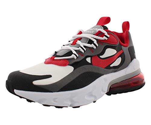 Nike Air Max 270 React (Gs) Laufschuh, Mehrfarbig Iron Grey Univ Red Black White, 38.5 EU