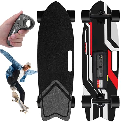 Skateboard, Longboard mit EIN-/doppel-hubmotor, 22-40 km/h höchstgeschwindigkeit, geeignet für Erwachsene und Jugendliche, maximale belastung 80-150 kg Single-Drive-15km