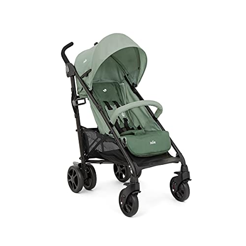 Joie brisk™ lx Buggy, leicht, flache Liegeposition, großer Korb, vorwärtsgerichtet, 5-Punkt-Gurt, Geburt bis 4 Jahre (0–22 kg), laurel