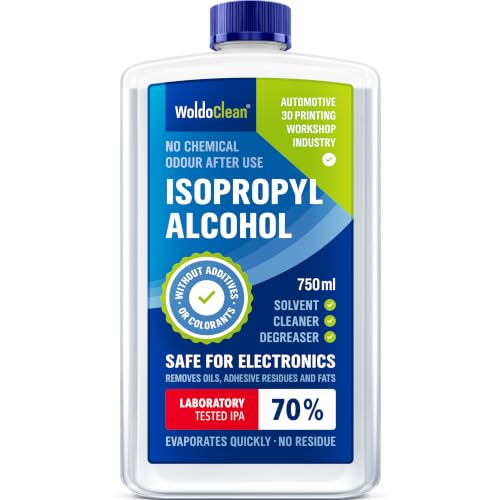 WoldoClean Isopropanol 70 Prozent Reinigungsalkohol - 750ml IPA Entfetter