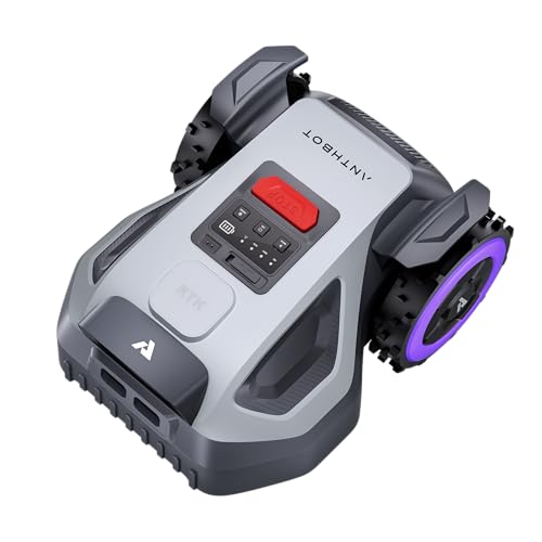 ANTHBOT M9 Rasenmähroboter, kabellos, NetRTK, 4G, Akku 5000 mAh, empfohlen 1000 m², maximal 1200 m², Steigung von 24 ° (45 %), unterstützt 2RTK, für Vor- und Hintergärten