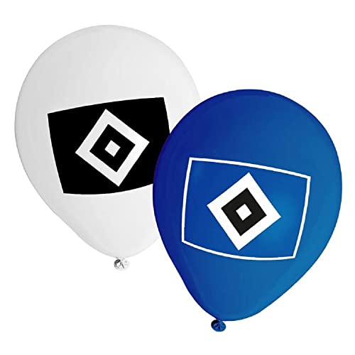 HSV Hamburger SV Luftballon 10er Pack Raute blau und weiß