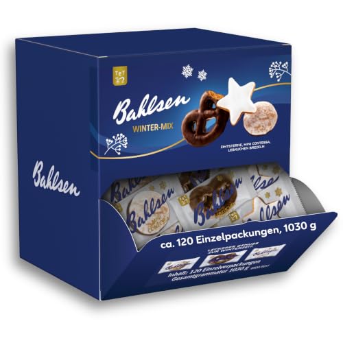 Bahlsen Winter-Mix – Mit Lebkuchen und Zimtsternen – 1er Pack Thekendispenser – einzeln verpackt (1 x 1,03 kg)