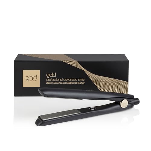ghd gold Glätteisen: Haarglätter & Hair Straightener für alle Haartypen, 26mm Platten, zum Locken und Glätten, glattes Haare mit mehr Glanz, ohne extreme Hitzeschäden