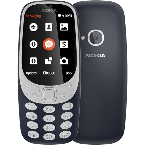 Nokia 3310 2G Vodafone 16GBMobiltelefon (2,4 Zoll Farbdisplay, 2MP Kamera, Bluetooth, Radio, MP3 Player, Dual Sim) dark blue