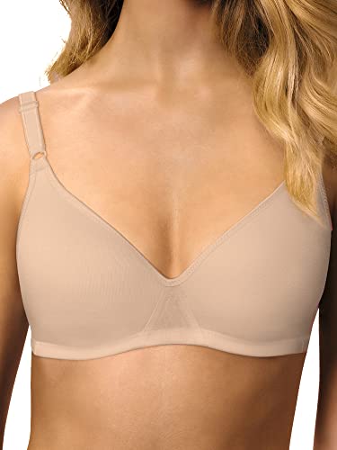 Nur Die Baumwoll BH bügelloser doppellagiger Softcup-BH Bra weich bequem unsichtbar nahtlos unter der Kleidung Damen, Haut, 85B