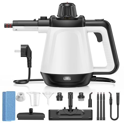 Dampfreiniger, Mehrzweck-Dampfreiniger handgehalten für alles mit 10 Zubehörteilen, Handdampfreinige Dampfreiniger Boden, Chemiefrei Für Küche Auto Fenster Sofa Dampfreiniger Polstermöbel