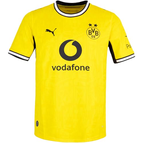 PUMA BVB Borussia Dortmund Home Jersey Trikot (DE/NL/SE/PL, Alphanumerisch, L, Regular, Regular, Yellow/Black)
