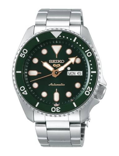 Seiko 5 Sports Herren-Uhr Edelstahl mit Metallband SRPD63K1