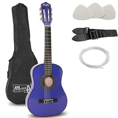 Musik Alley MA-52 Klassische Akustikgitarre Kids Gitarre und Junior-Gitarre Blau