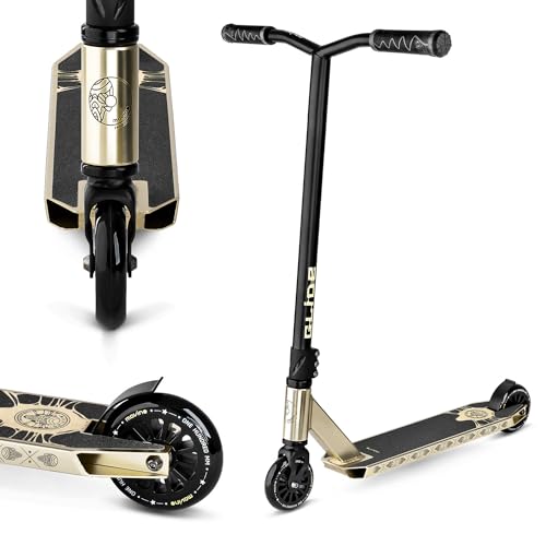 Movino Stunt Scooter Profi Roller für Erwachsene & Jugendliche mit ABEC 9 Kugellagern Kickscooter mit 100mm Rad 6061 Aluminium-Deck Gewicht 3,3 kg Tragfähigkeit: 100 kg