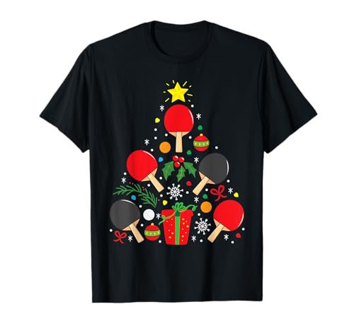 Tischtennis Tischtennis Weihnachten Lustiges Geschenk Jungen T-Shirt