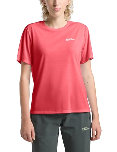 Jack Wolfskin Damen Vonnan S/S W T-Shirt, Sunset Coral, L EU