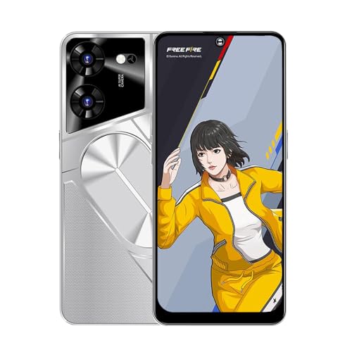 MTGud 4G Smartphone Without Contract, 4GB RAM + 32GB ROM/256GB, 6.56 Inch HD Screen, 5000 mAh Android Mobile Phone, 13MP Camera, Dual 4G SIM/Face ID Unlock/OTG (Povo5pro-White)