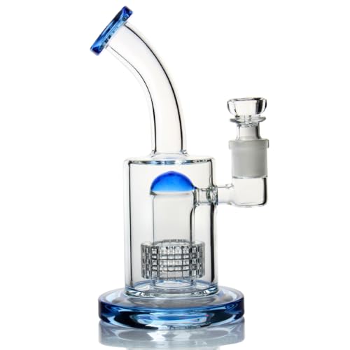 Glasbong mit Tornado-Perkolat, Green Bong Wasserbongs mit 18.8 mm Bong Bowl Glaspfeife zum Räuchern von Wasserpfeifen, Reinigungsbürste