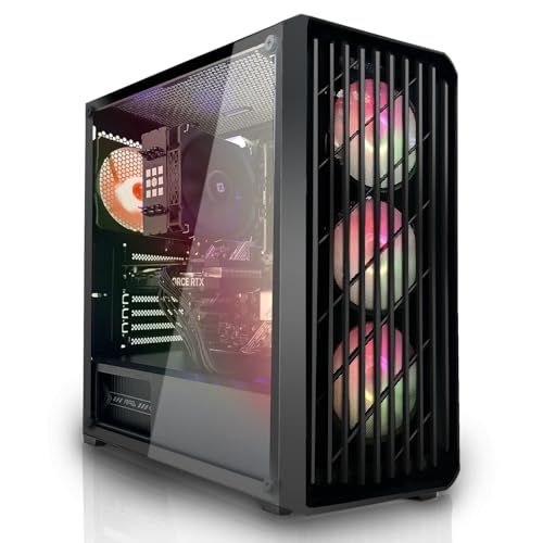 SYSTEMTREFF Basic Gaming PC AMD Ryzen 5 5500 6x4.2GHz | Nvidia RTX 3050 6GB DX12 | 512GB M.2 NVMe | 16GB DDR4 RAM | Windows 11 | WLAN Desktop Computer Rechner für Gamer, Zocker & Streamer