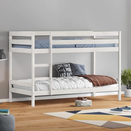 IDIMEX Etagenbett Doppelstockbett Felix für Kinder Hochbett Kinderbett mit Leiter Kiefer massiv Natur 90 x 200 cm (B x L)
