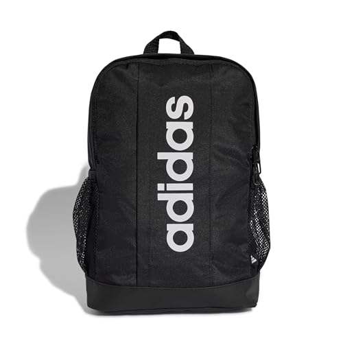 adidas Unisex Kids KIDS LINEAR BACKPACK, black/white, One size