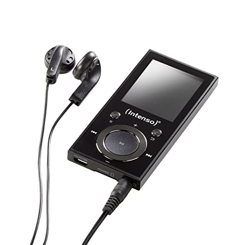 Intenso Video Scooter BT MP3 Player mit Bluetooth 5.0, 1,8 Zoll Farbdisplay, 64 GB microSD, USB-C, bis 18h Akku, inkl. Kopfhörer, schwarz