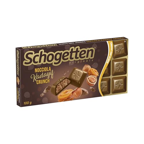Schogetten Nocciola Kadayif Crunch I 100 g Tafel I Vollmilchschokolade