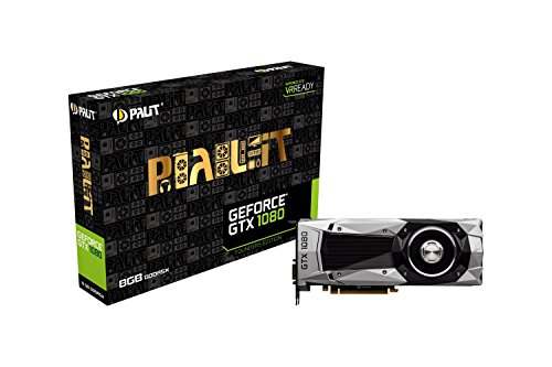 Palit GeForce GTX 1080 Founders Edition PCI-Express-Grafikkarte silber / grau