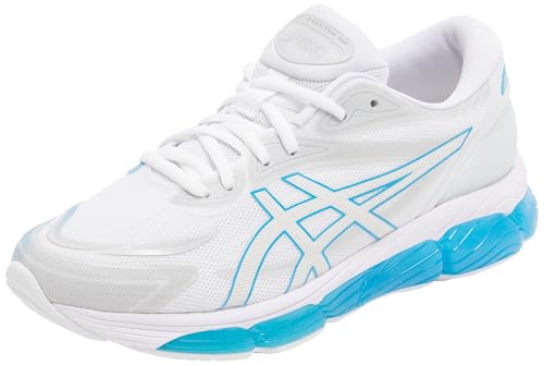 ASICS Herren Gel-Quantum 360 VIII Sneaker, Weiss/DIGITAL Aqua, 45 EU