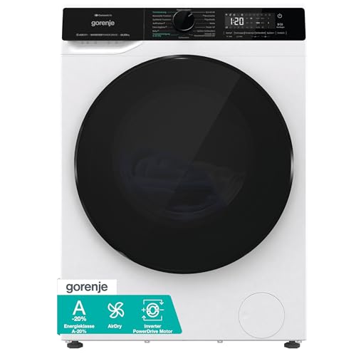 Gorenje WD2PA1X64ADW, DE Waschtrockner, Connect Life, 16 Programme, 10,5 KG, 54 Liter, 1400 U, min, Total AquaStop, AirDry, Inverter PowerDrive Motor, AllergySteam, Wash&Dry 60', A-20%