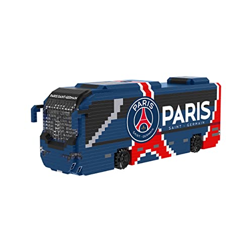 FOCO Offizielles Lizenzprodukt Paris Saint-Germain FC BRXLZ 3D Bricks Fußballmannschaftsbus Konstruktionsspielzeug Model