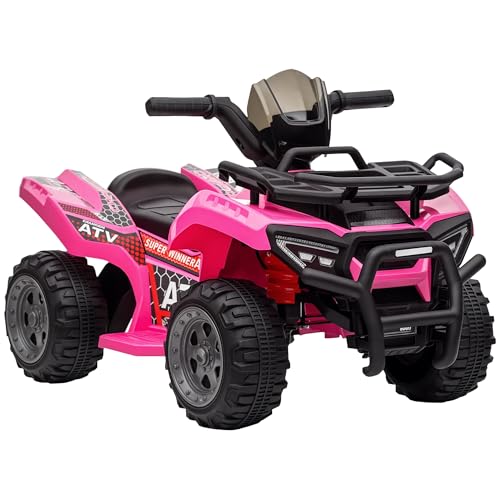 HOMCOM Kinder Quad Elektro 6V Kinderquad mit Vorwärtsfunktion Rosa