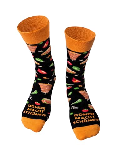 Happy Words Witzige Socken Herren und Damen - Weihnachtssocken Größe 35-40/41-46 - Lustige Socks Weihnachten mit Motiv - Baumwollsocken Bunt für Geschenke - Verschiedene Muster