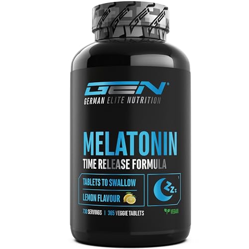 GEN GERMAN ELITE NUTRITION Melatonin Time Release - 365 Lutschtabletten