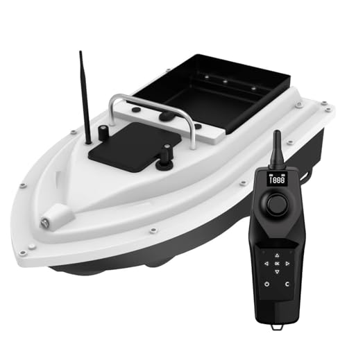 Kavolet GPS Köderboot 500M RC Köder Boot Futterboot Angeln Köderlieferboot Drahtlose Fernbedienung Angeln Köder Boot Angeln Feeder Boot 5200mAh Batterie mit großer Kapazität
