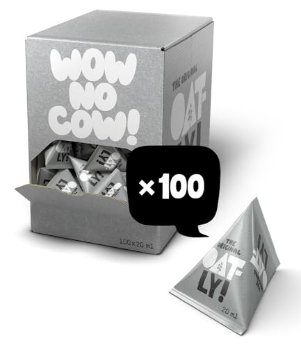 Oatly Haferdrink für Kaffee und Tee 100 x 20ml in Portionsgrößen (100er-Pack)