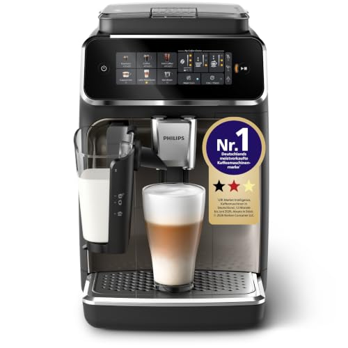 PHILIPS Kaffeevollautomat LatteGo 3300 Serie, Chrom, 6 Spezialitäten