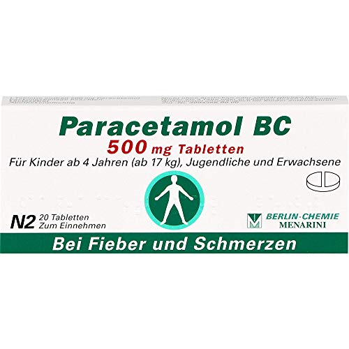 Paracetamol BC 500mg 20 stk