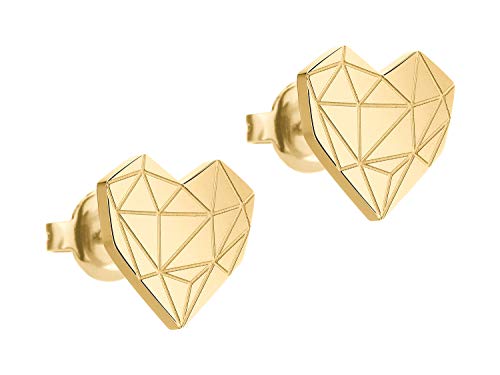 LIEBESKIND BERLIN Damen-Ohrstecker Edelstahl (gold)